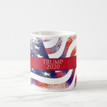 Amerikanische Flagge für Wasserfarbe Trump 2020