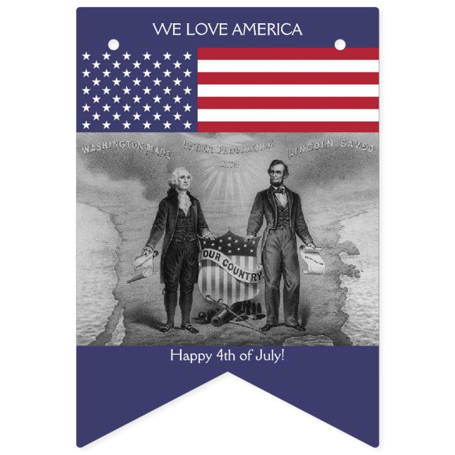 Amerikanische Flagge George Washington Abraham (Erste Fahne)