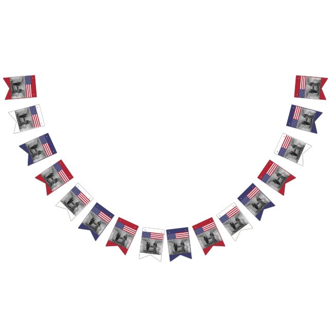 Amerikanische Flagge George Washington Abraham (Alle)
