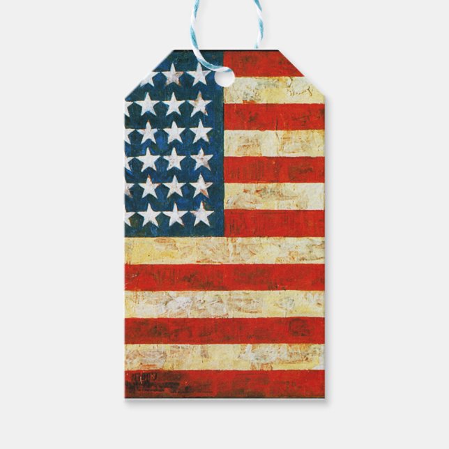 Amerikanische Flagge Geschenkanhänger (Vorderseite)