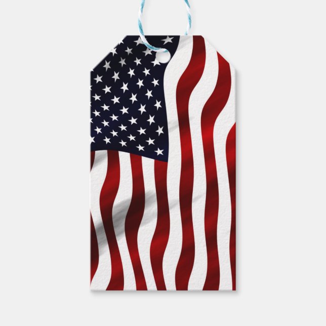 Amerikanische Flagge Geschenkanhänger (Vorderseite)