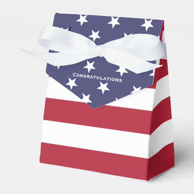 Amerikanische Flagge Geschenkschachtel (Vorderseite)