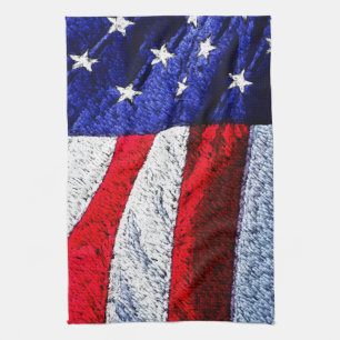 Amerikanische Flagge Geschirrtuch