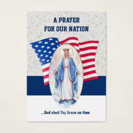Amerikanische Flagge Gesegnete Jungfrau Mary Holca