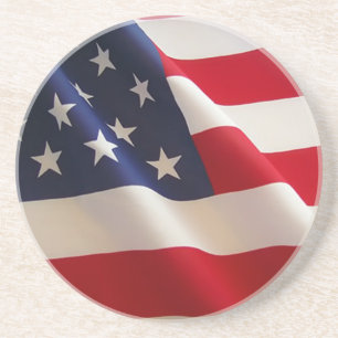 Amerikanische Flagge Getränkeuntersetzer