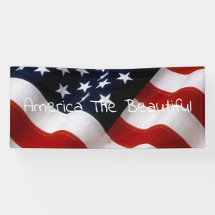 Amerikanische Flagge gewellt Banner