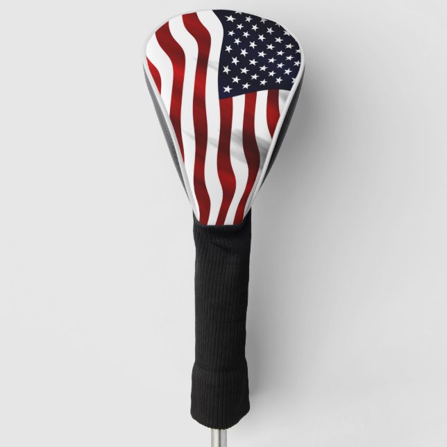 Amerikanische Flagge Golf Headcover (Vorderseite)