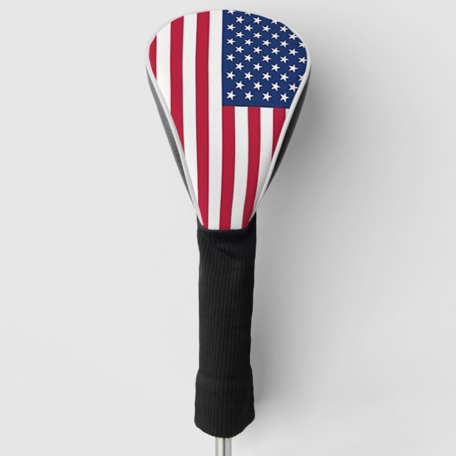 Amerikanische Flagge Golf Headcover (Vorderseite)