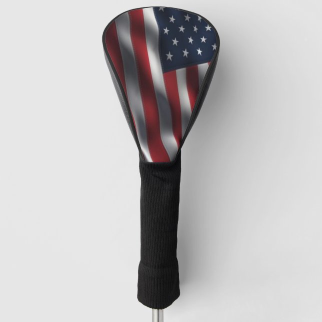 Amerikanische Flagge Golf Headcover (Vorderseite)
