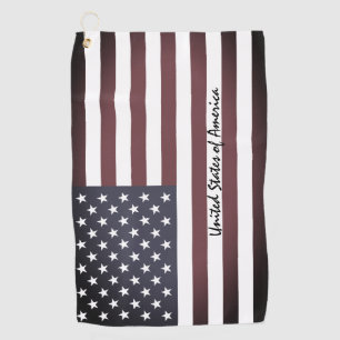 Amerikanische Flagge & Golf USA Staaten / Sport Wa Golfhandtuch
