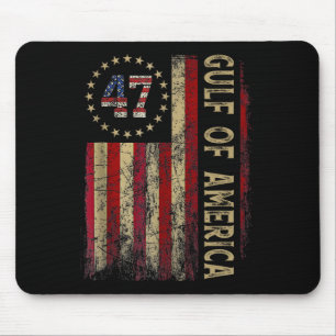 Amerikanische Flagge - Golf von Amerika nach 2025  Mousepad