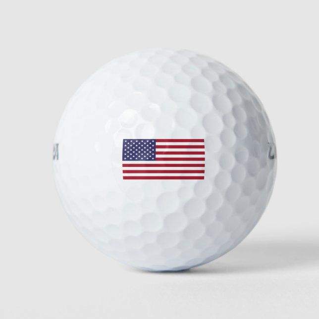 Amerikanische Flagge Golfball (Vorderseite)