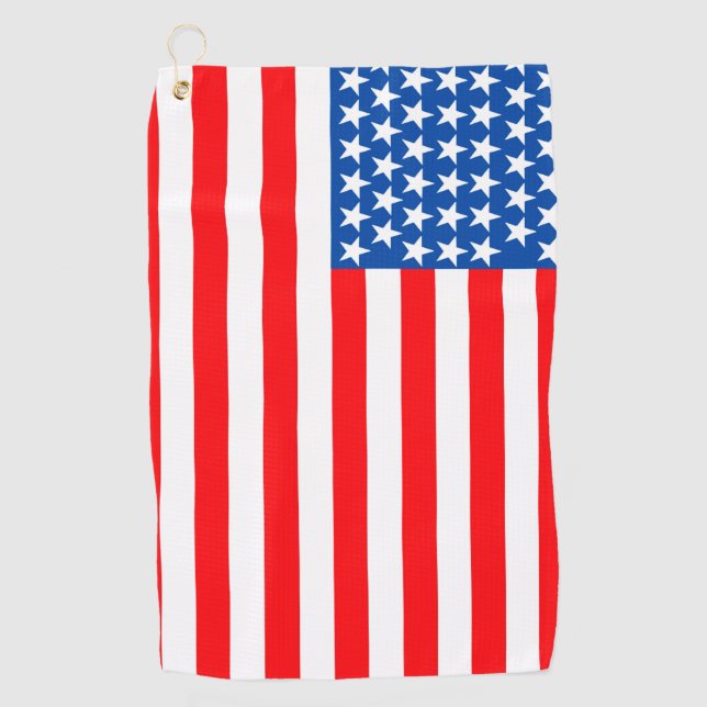 Amerikanische Flagge Golfhandtuch (Vorderseite)