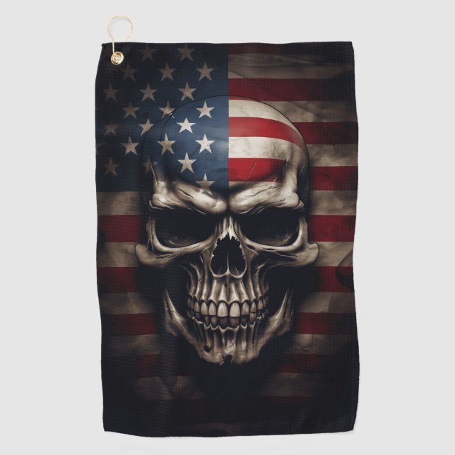 Amerikanische Flagge Golfhandtuch (Vorderseite)