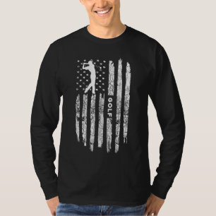 Amerikanische Flagge Golfkleidung Golfer Vintage G T-Shirt