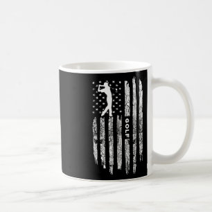 Amerikanische Flagge Golfkleidung - Golfer Vintage Kaffeetasse