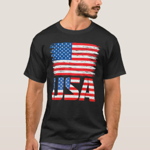 Amerikanische Flagge Grafik 4. Juli für Männer Fra T-Shirt