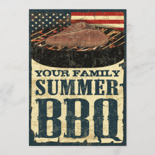 Amerikanische Flagge GRILLEN Einladungen