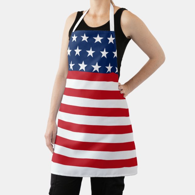 Amerikanische Flagge Große kühne US Flagge Patriot Schürze (InSitu)
