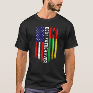 Amerikanische Flagge & Guinea Bissau Flagge Bester T-Shirt