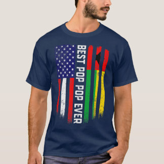 Amerikanische Flagge & Guinea-Bissau Flagge Bester T-Shirt