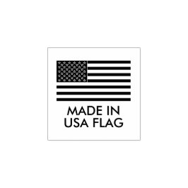 Amerikanische Flagge hergestellt in den USA Gummistempel