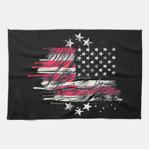 Amerikanische Flagge Herren USA Kleinkind Amerikan Geschirrtuch