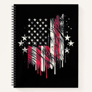 Amerikanische Flagge Herren USA Kleinkind Amerikan Notizbuch