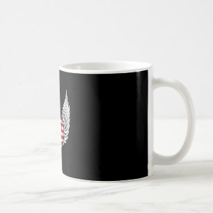 Amerikanische Flagge Herz 4. Juli USA Veteran Kaffeetasse