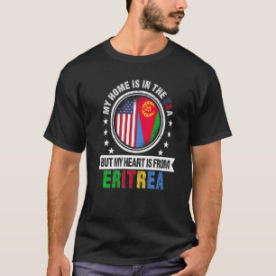 Amerikanische Flagge Herz El Salvador Amerika T-Shirt