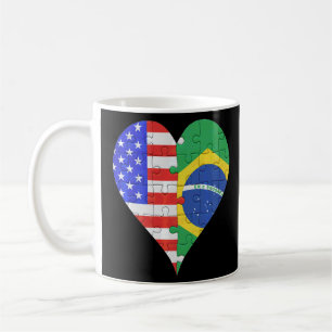 Amerikanische Flagge - Herz Kaffeetasse