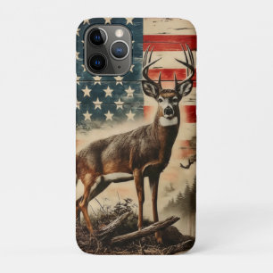 Amerikanische Flagge Hirsch Golf  Patriotischer Bo Case-Mate iPhone Hülle
