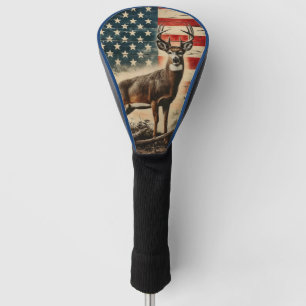 Amerikanische Flagge Hirsch Golf Patriotischer Bo Headcover