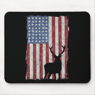 Amerikanische Flagge Hirschjagd erschüttert USA Mousepad