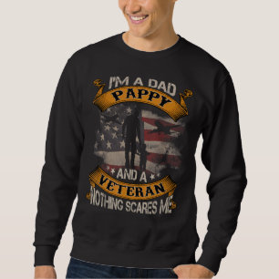 Amerikanische Flagge Ich bin Vater Pappy und Veter Sweatshirt