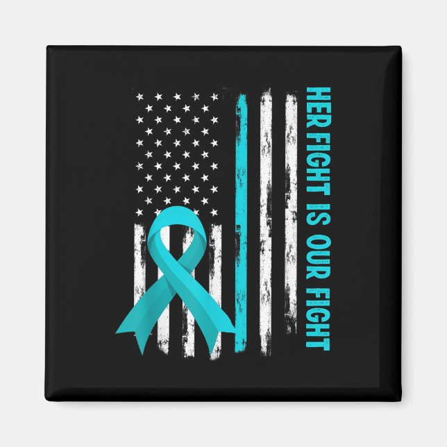 Amerikanische Flagge Ihr Kampf ist mein Kampf Pots Magnet (Vorne)