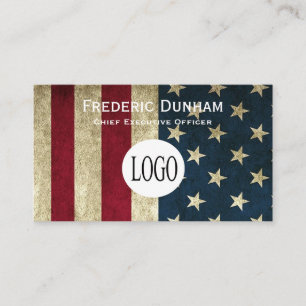 Amerikanische Flagge Ihr Logo Visitenkarten Visitenkarte