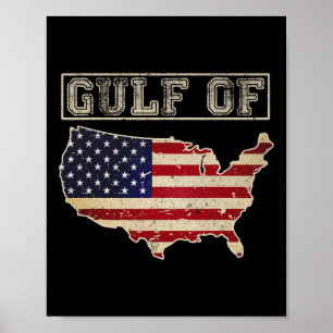 Amerikanische Flagge im Golf von Amerika 12 Poster