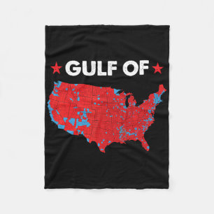 Amerikanische Flagge im Golf von Amerika Fleecedecke