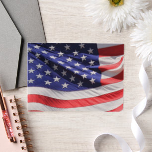 Amerikanische Flagge im Wind