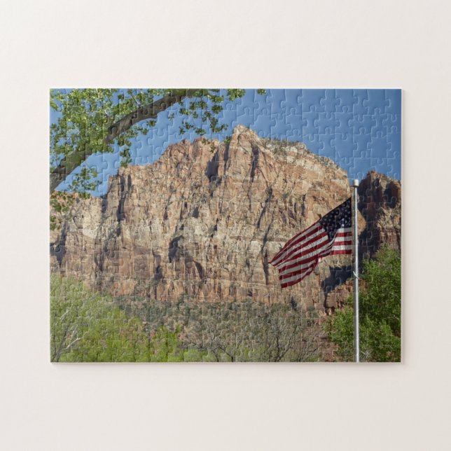 Amerikanische Flagge im Zion-Nationalpark I (Horizontal)