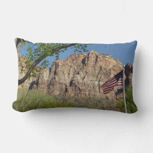 Amerikanische Flagge im Zion-Nationalpark I Lendenkissen