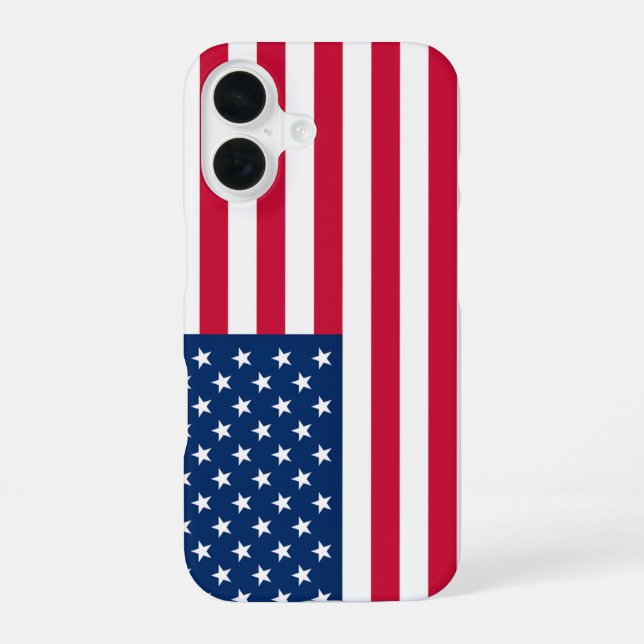 Amerikanische Flagge iPhone-Hülle iPhone 16 Hülle (Rückseite)
