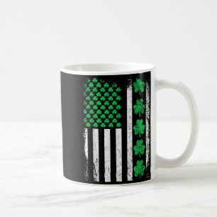 Amerikanische Flagge irische Shamrocks St Patricks Kaffeetasse
