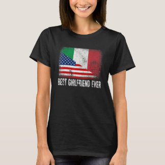 Amerikanische Flagge & Italienische Flagge Beste F T-Shirt
