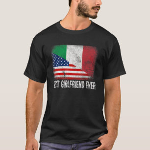 Amerikanische Flagge & Italienische Flagge Beste F T-Shirt