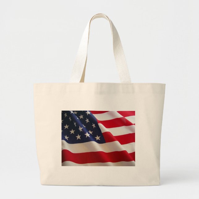 Amerikanische Flagge Jumbo Stoffbeutel (Vorne)