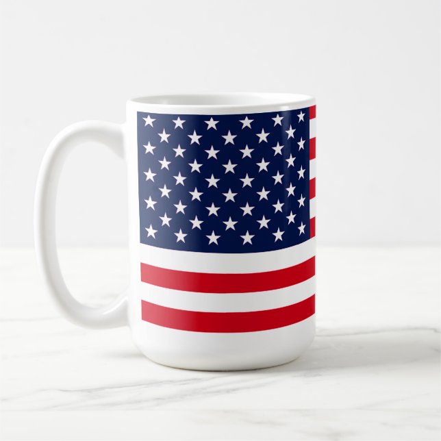 Amerikanische Flagge Kaffeetasse (Links)