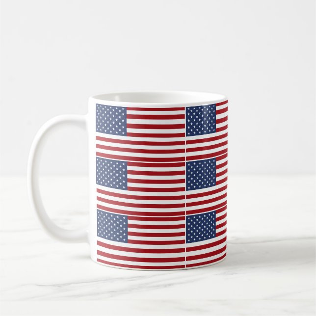 Amerikanische Flagge Kaffeetasse (Links)