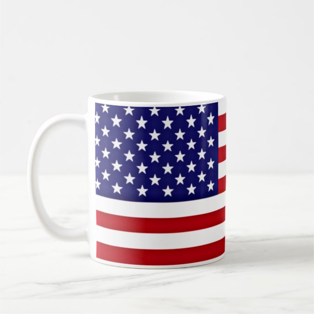Amerikanische Flagge Kaffeetasse (Links)